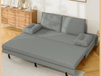 UrbanLuxe ausziehbares Schlafsofa 90/180 x 200 cm mit Lattenrost