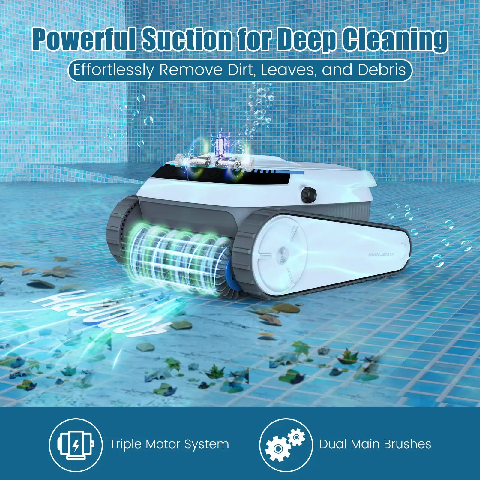 AIRROBO Intelligenter Pool-Reinigungsroboter–120 min. Laufzeit, Wandklettern – Bild 3