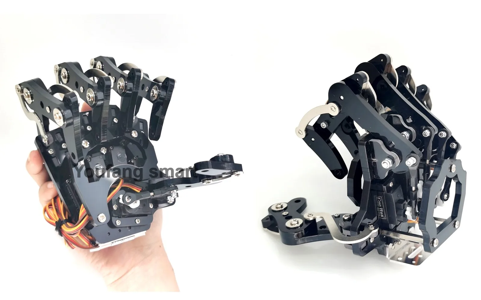 5-Achsen humanoide Roboterhand mit Sockel für Arduino – Bild 6