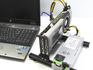 Externe Laptop-Grafikkarte, Mini-PCIe zu PCIe X16 Riser-Kartenset Halterung + Riser-Karte + GPU-Stromkabel + Netzteil