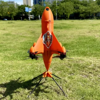 B-CUBE 5 Zoll-FPV Raketenhülle aus Kohlefaser, 31 cm hoch