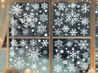 Elektrostatische Fensteraufkleber für Weihnachten