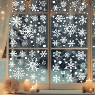 Elektrostatische Fensteraufkleber für Weihnachten