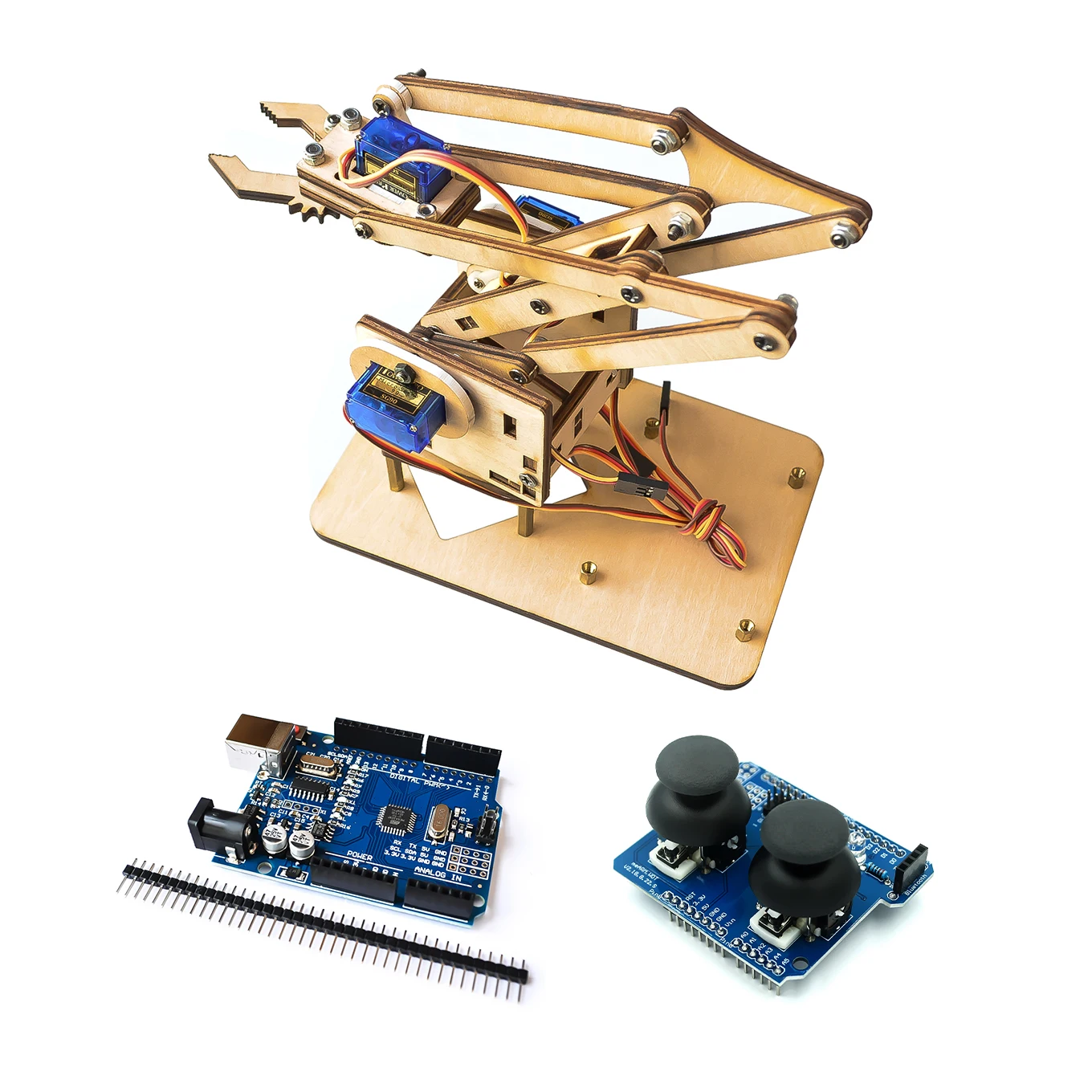 4 Achsen mechanischer Acrylroboterarm für Arduino – Bild 6