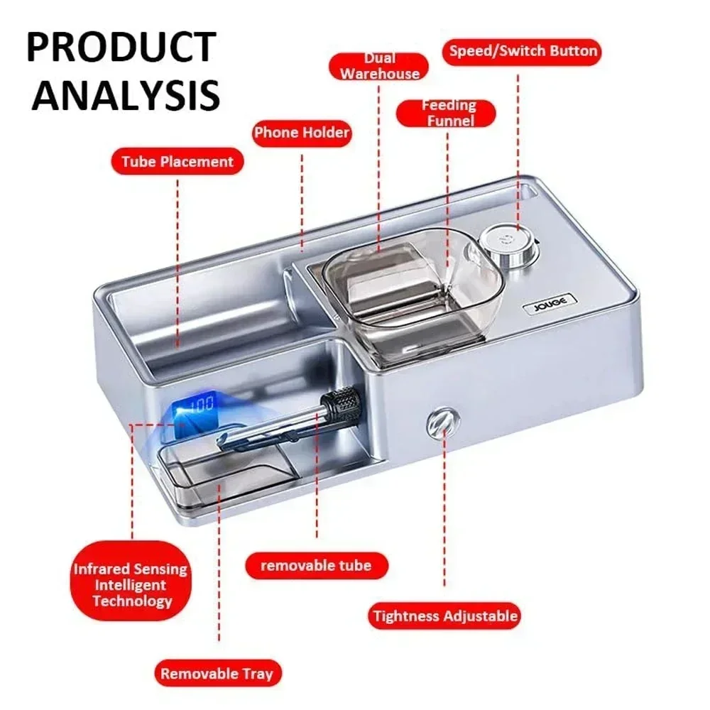 3-in-1-Automatik-Zigarettenstopfer mit intelligentem Input-Sensor – Bild 5