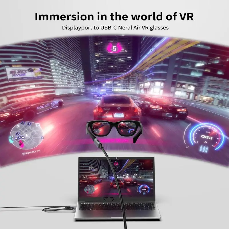 4K60Hz DP-Kabel auf USB-C mit PD Displayport auf USB-C – Bild 2