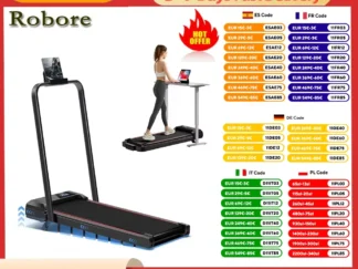Robore Laufband mit 9% Neigung, 2,5 PS, 12 km/h & bürstenloser Motor, zusammenklappbar