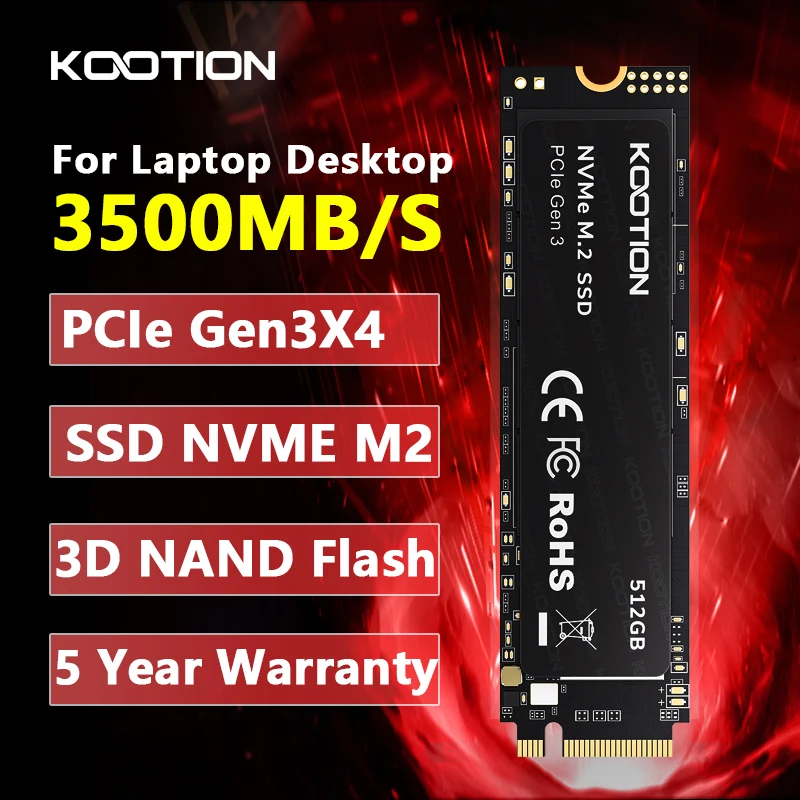 Kootion X15 256GB-2TB M.2 NVMe PCIe SSD