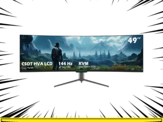 TITAN ARMY C49SHC 49-Zoll-Monitor, 3840 x 1080, 32:9 gebogener Bildschirm