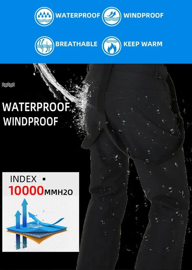 Wasserdichte Ski-Snowboardhose – Bild 4
