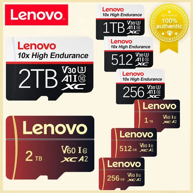 Lenovo Mikro-SD Karte mit 256GB-2TB Speicher