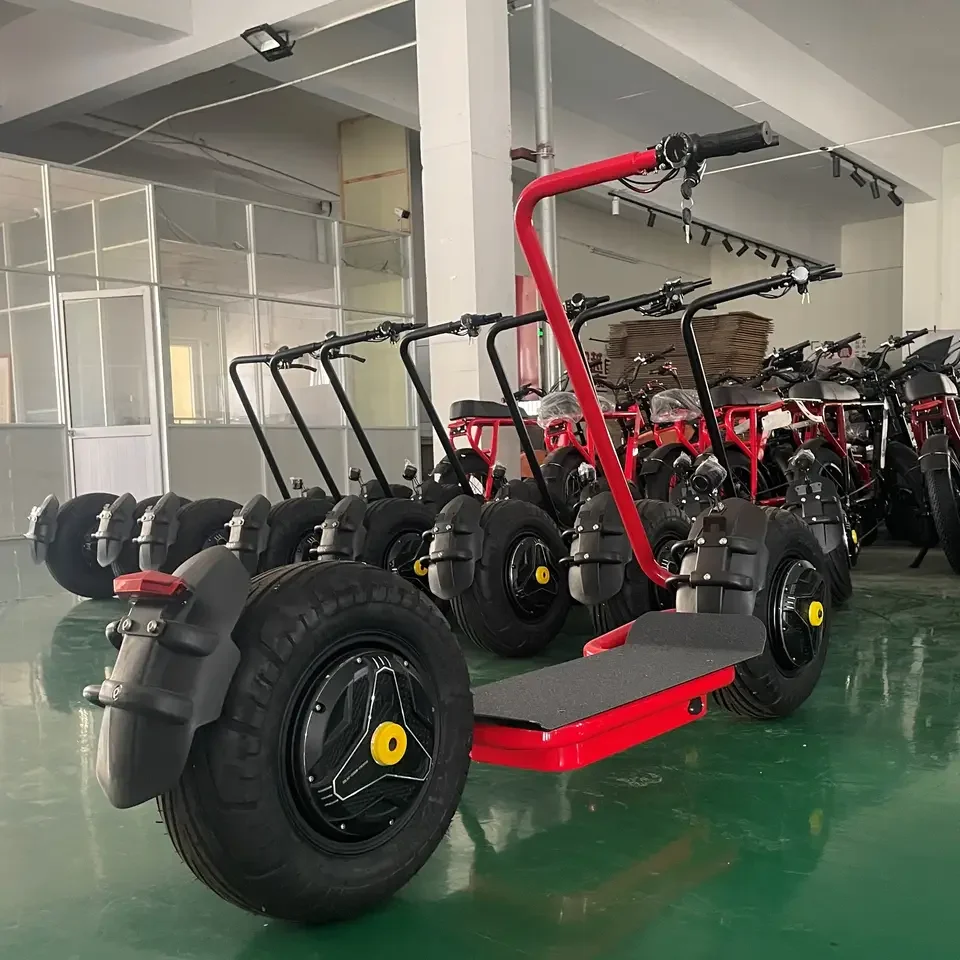 Qiaozhi Fat-Tire Citycoco Elektroroller mit Stahlrahmen & Scheibenbremsen – Bild 6