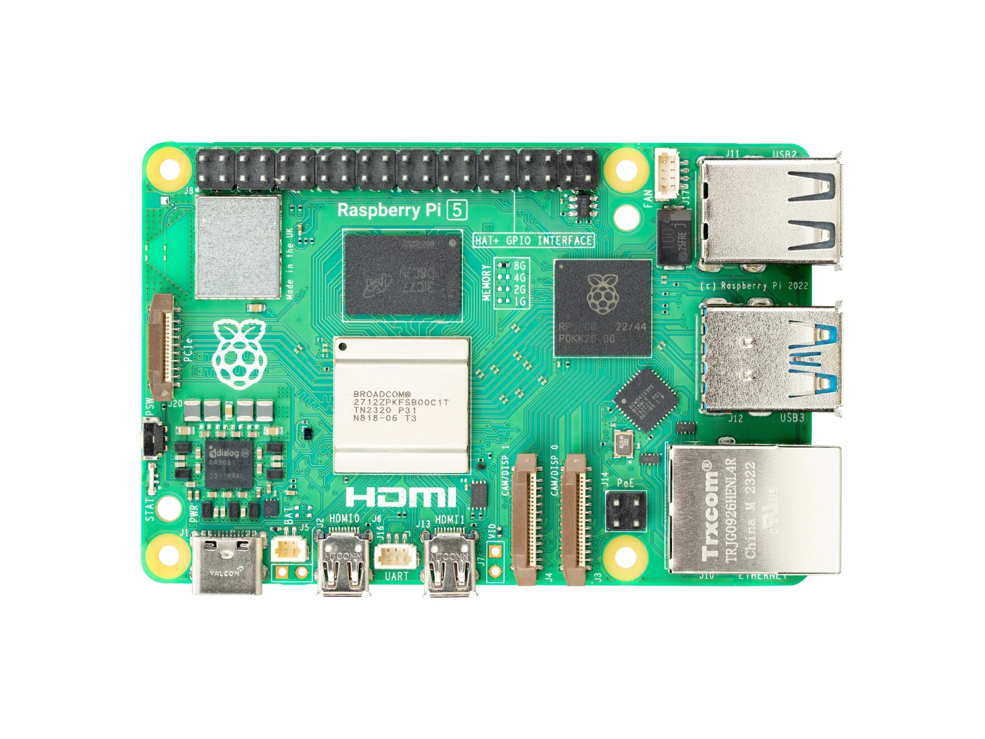 Raspberry Pi5 2GB-16GB, 2,4GHz 64bit Quad-Core ARM Cortex-A76,Bluetooth5.0 – Bild 2