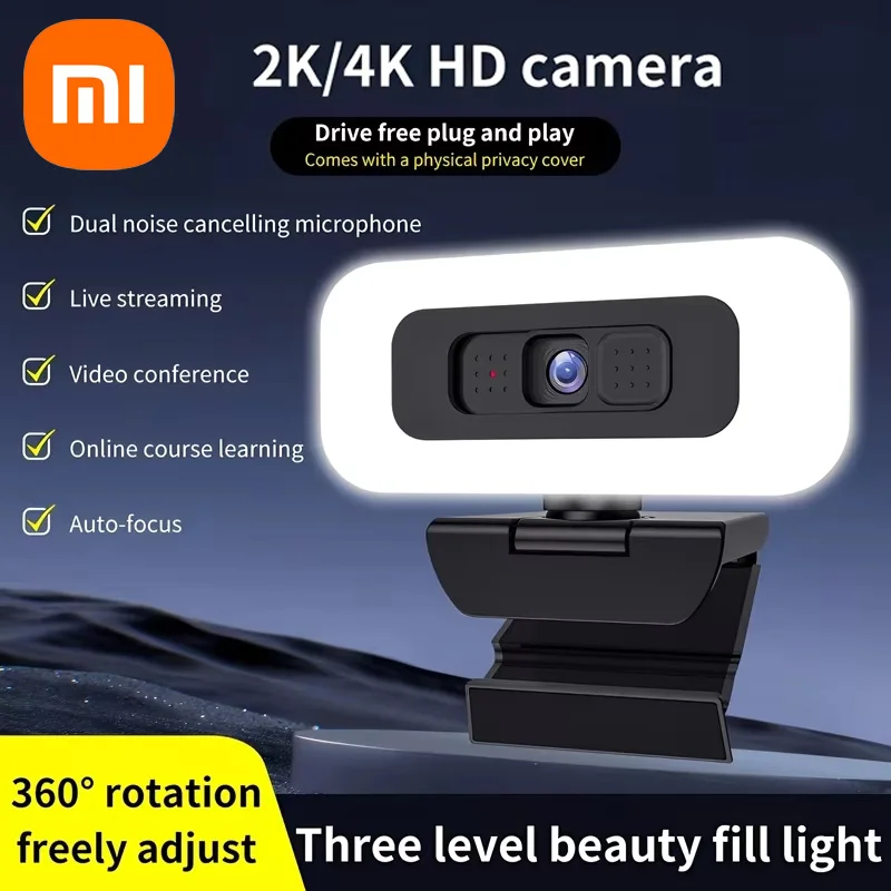 Xiaomi 2K/4KFull HD Webcam mit Autofokus Webcam