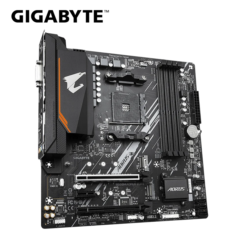 GIGABYTE B550M AORUS ELITE Micro-ATX Mainboard, AMD Ryzen Serie, Dual Kanal DDR4 – Bild 3