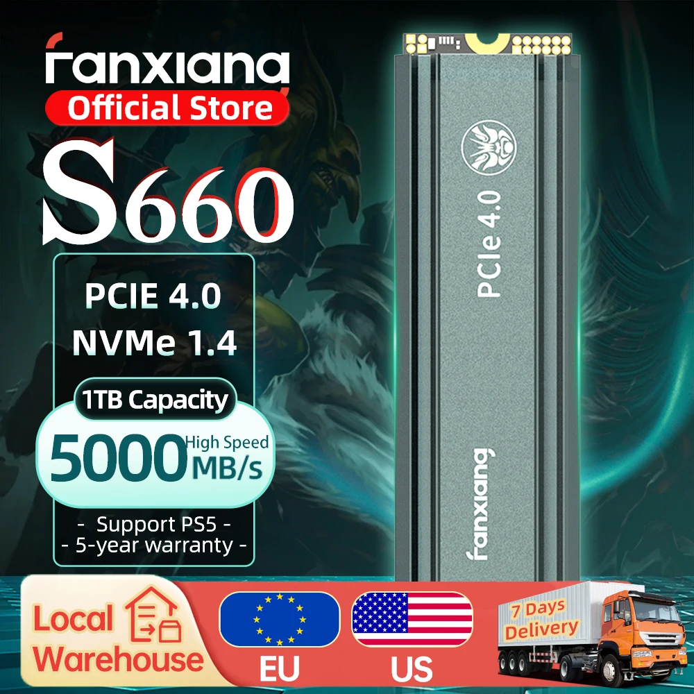 Fanxiang S660 M.2 NVMe-SSD 500GB-2TB, 5000 MB/s