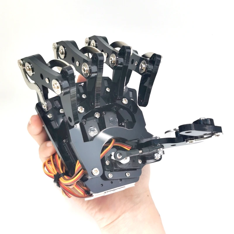 5-Achsen humanoide Roboterhand mit Sockel für Arduino – Bild 5