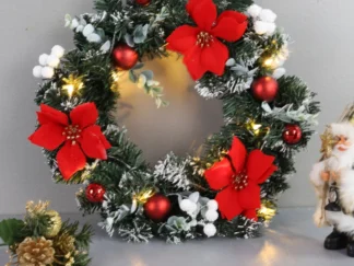LED Weihnachtskranz für Haus.-und Wohnungstür