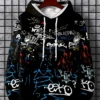 Bequemer Hoodie mit Grafity-Aufdruck für Männer