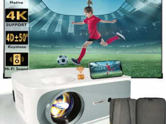 4K True 1080P High-Definition-Projektor in Weiß