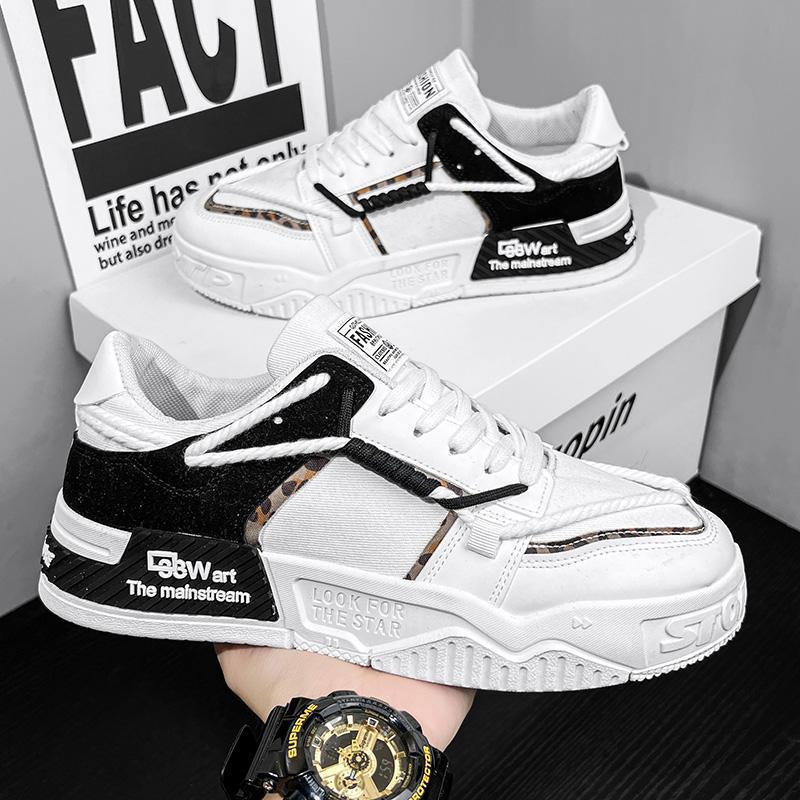 Modische, lässige Canvas-Sneaker mit dicker Sohle – Bild 2