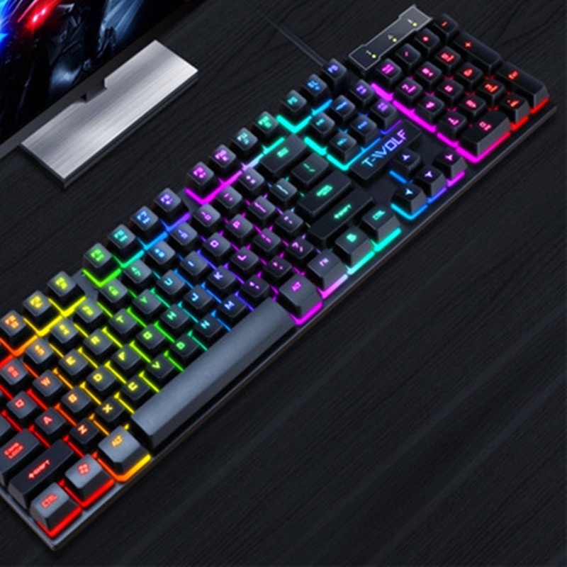RGB Leuchtende Gaming-USB Tastatur – Bild 6