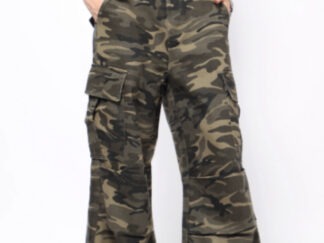American Retro Washed Camouflage Cargo Pants For Men And Women