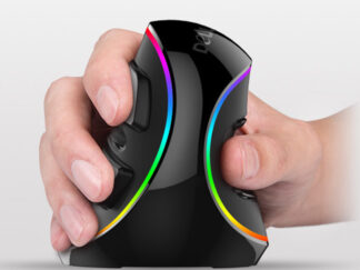 Vertical Ergonomic Snail RGB Anti-Mouse Hand Wired Mouse