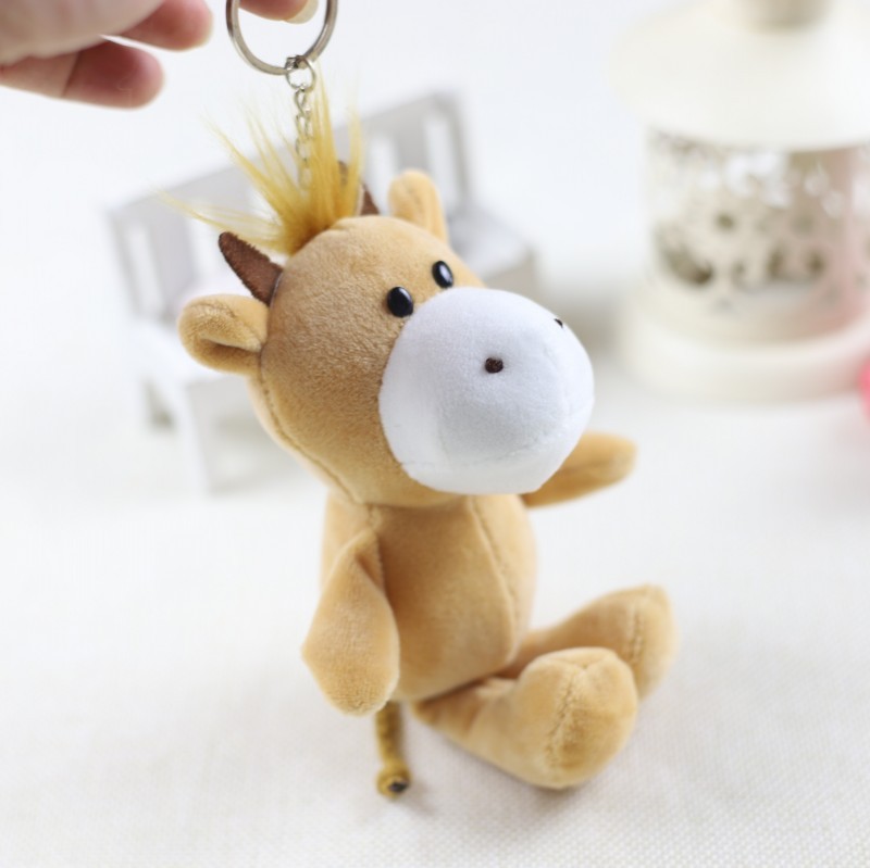 Cute Little Animal Plush Pendant Lion Giraffe And Hippo – Bild 7