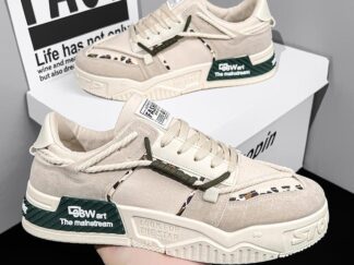 Modische, lässige Canvas-Sneaker mit dicker Sohle