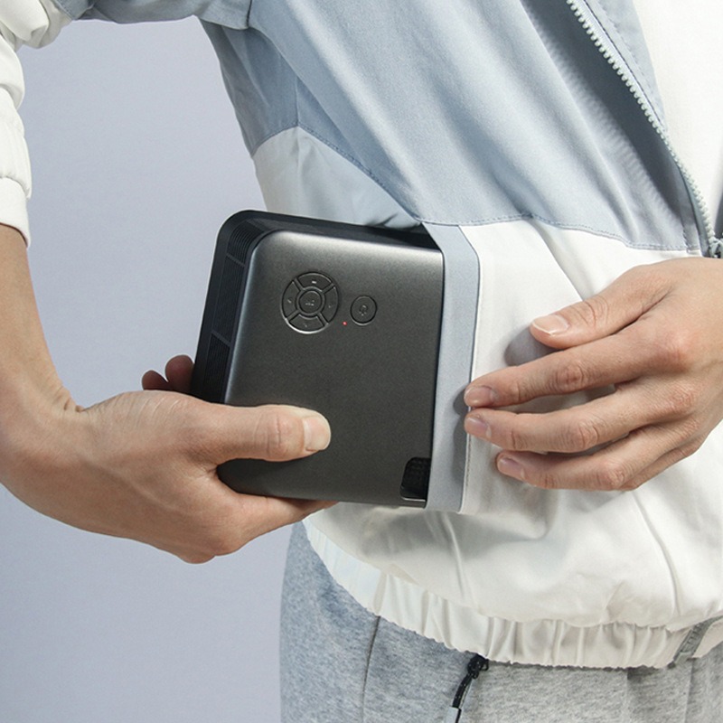 Kabelloser & hochauflösender Multifunktionskompaktprojektor für den Innen und Außen – Bild 4