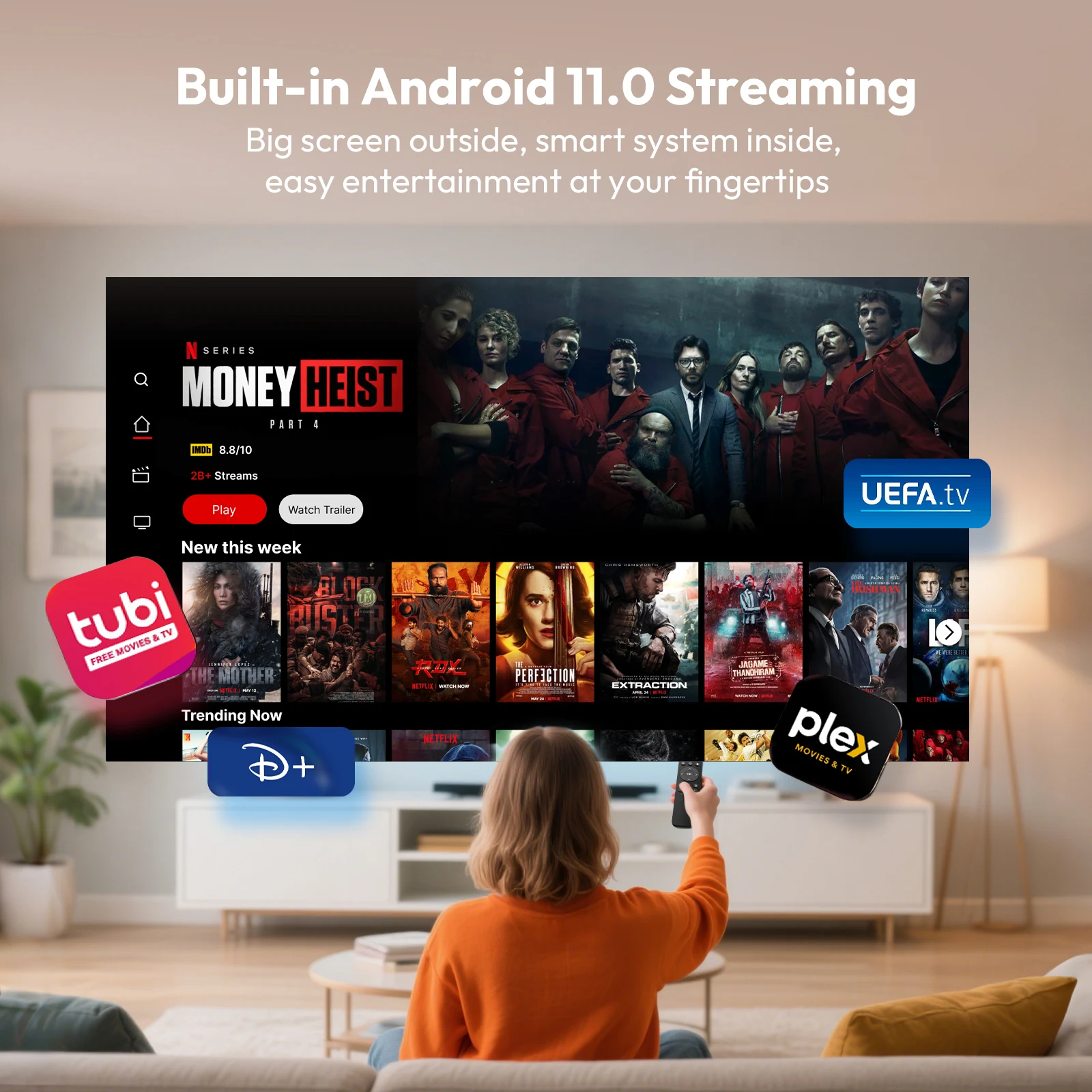 XGODY 4K HY300 Pro + Projektor mit integriertem 5-W-Lautsprecher – Bild 4