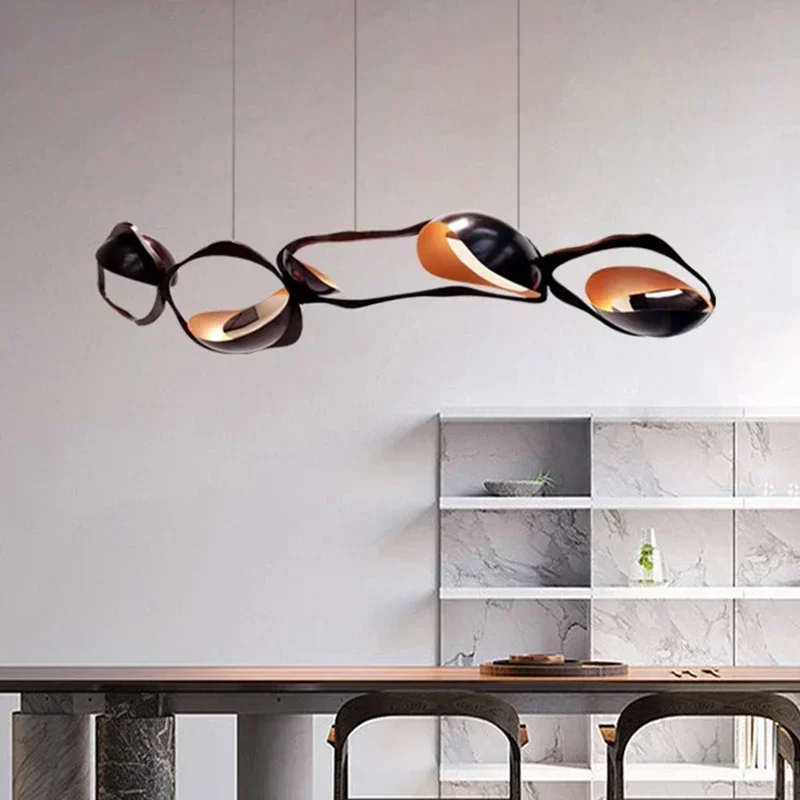 Moderne, schlichte LED-Pendelleuchten für Wohn- und Esszimmer – Bild 4