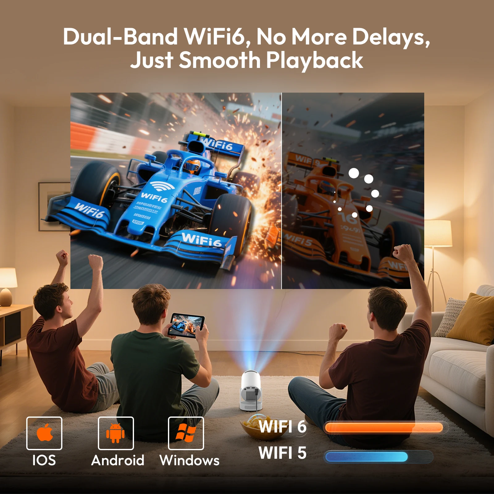 XGODY 4K HY300 Pro + Projektor mit integriertem 5-W-Lautsprecher – Bild 5