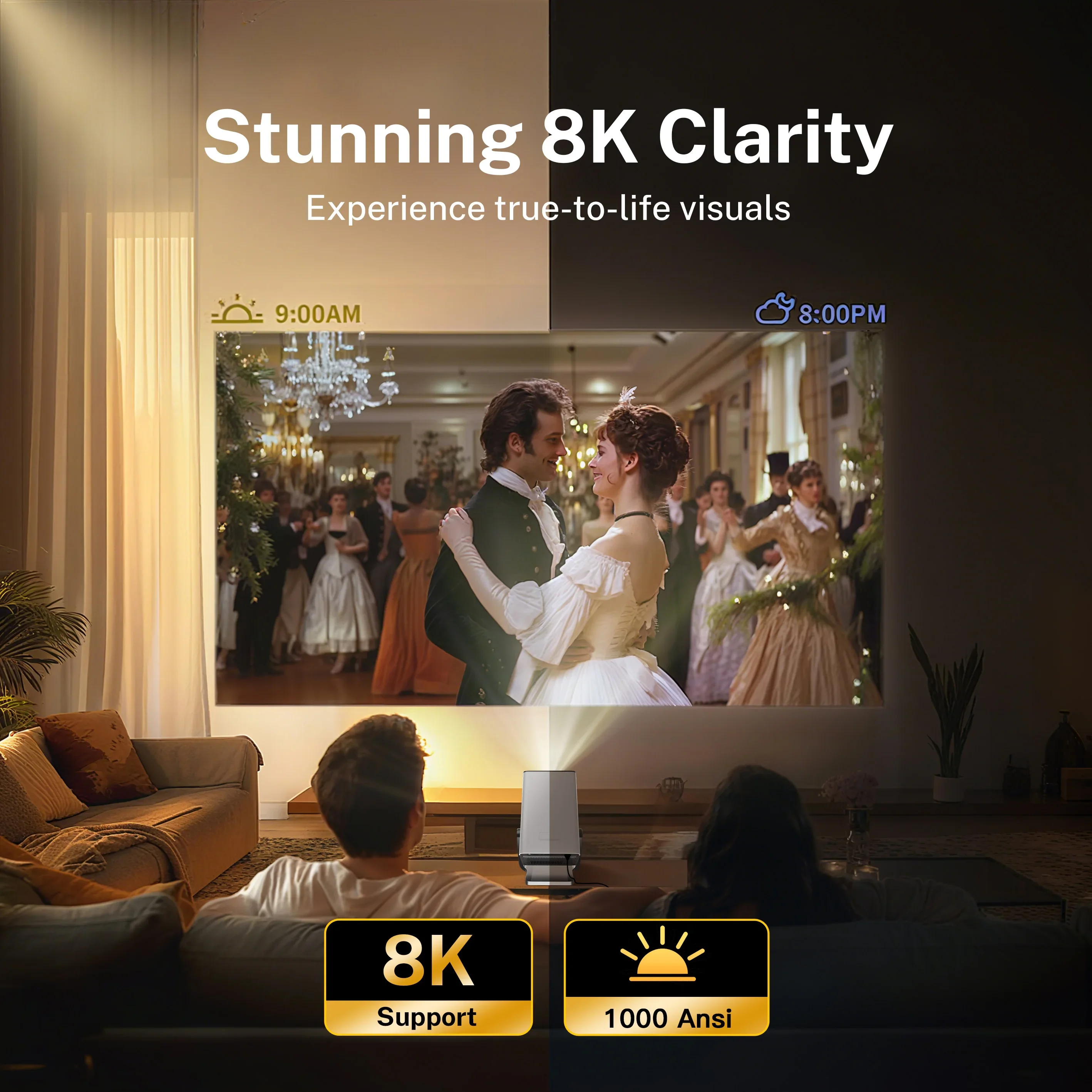 8K-fähiger Ultra-HD-Projektor mit Android 14 – Bild 2