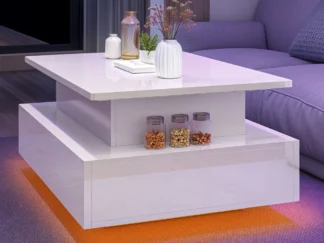 Moderner Designer-Couchtisch mit Hubfunktion