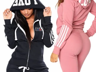 Lässiger Damen-Trainingsanzug, Hoodie & Jogginghose