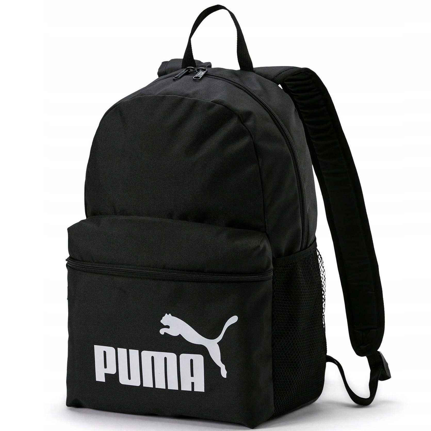 Schwarzer Puma Rucksack mit Flaschenfach, 22L Fassungsvermögen