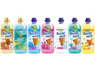 7 x 1l Kuschelweich Weichspüler (7 x 38 Wäschen)