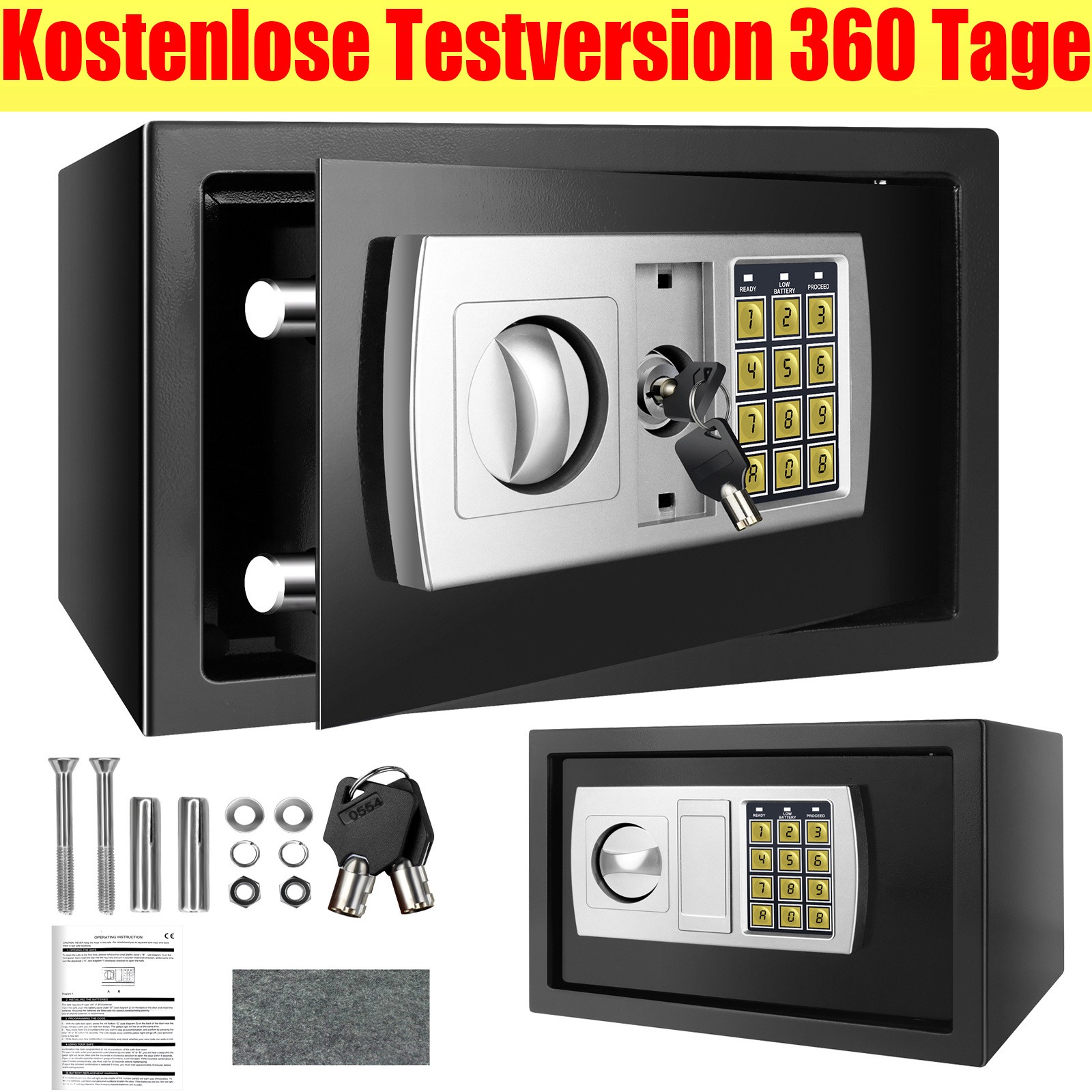 Digitaler elektronischer Geldtresor aus legiertem Stahl