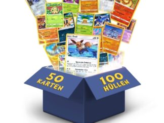 Original Pokémon-Sammelkarten aus aktuellen Sets, 3 seltene, 3 holografische, 1 zufällige Karte (Pikachu, Charmander, Dedenne oder Evoli)