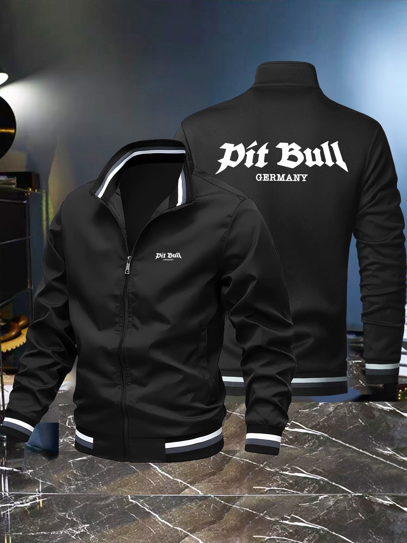 Pitbull Herrenjacke mit Stehkragen