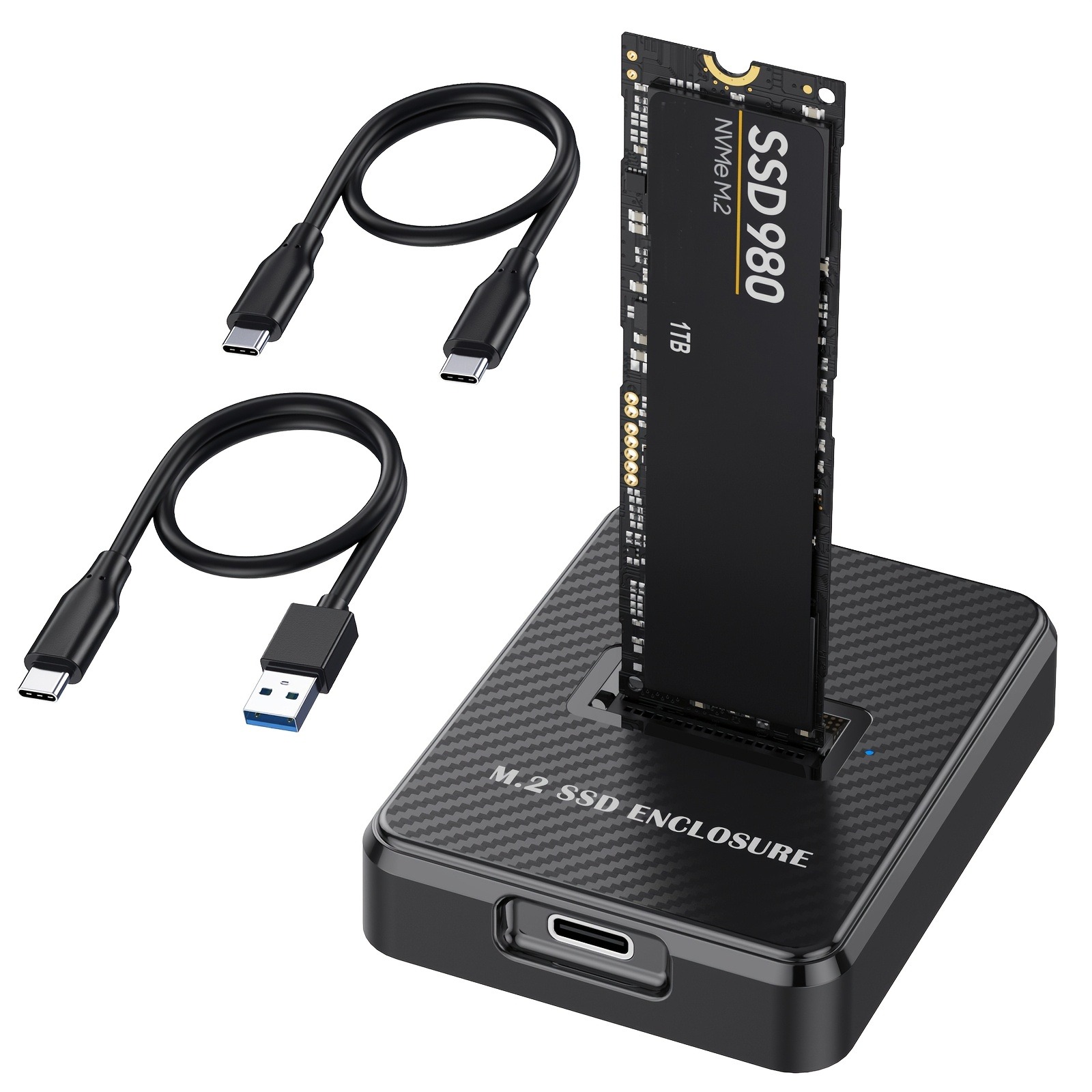 M.2 NVMe SSD-Gehäuse-Dockingstation, USB-C-auf-M.2-NVMe-Adapter, SSD-Lesegerät
