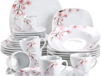 6-teiliges Porzellan-Essgeschirr-Set