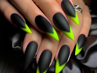 24 elegante, fluoreszierende, abnehmbare Nagelspitzen