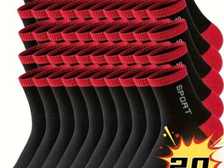 20 Paar atmungsaktive Herren-Sportsocken