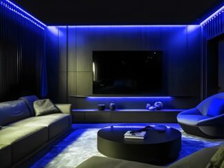 Moderne USB-betriebene, Tiefblaue Neon-LED-Beleuchtung