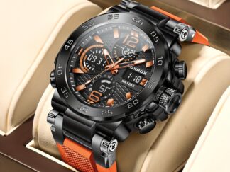 LIGE Herren-Sportuhr mit Dual-Display (digital/analog)