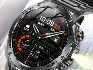 Paearofero Smartwatch mit Sprachassistent & 1000-mAh-Akku für iPhone & Android