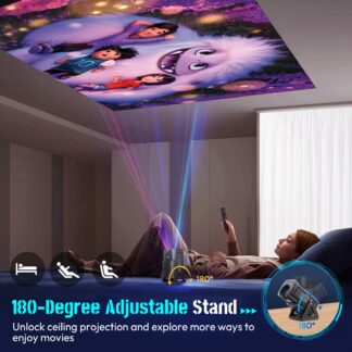 XGODY 4K-Projektor mit Android 11, Dual-Wi-Fi 6 & 5G